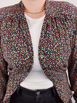 confetti print blouse