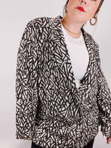 printed lightweight blazer
