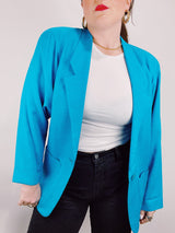 blue lightweight blazer