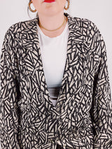 printed lightweight blazer