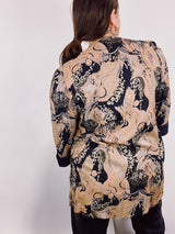 abstract printed blazer