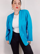 blue lightweight blazer