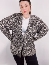 printed lightweight blazer