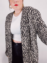 printed lightweight blazer