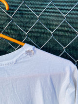Women's or men's vintage 1990's short sleeve white t-shirt with a multicolored world cup soccer graphic on the front.