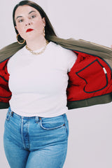 men's 1950's long sleeve brown work jacket