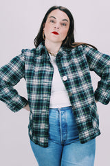 long sleeve lightweight plaid pendleton women's jacket