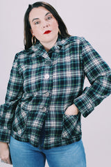 long sleeve lightweight plaid pendleton women's jacket