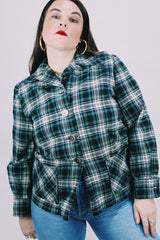 long sleeve lightweight plaid pendleton women's jacket