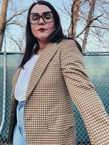 checkered blazer