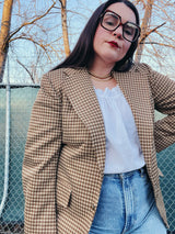 checkered blazer
