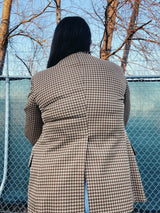 checkered blazer