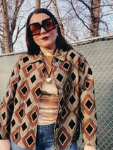 diamond print jacket