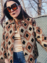 diamond print jacket