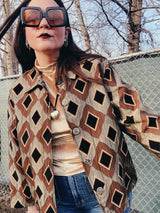 diamond print jacket