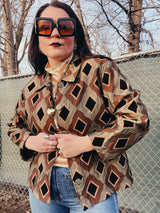 diamond print jacket