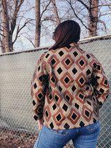 diamond print jacket