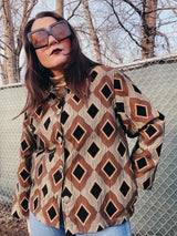 diamond print jacket