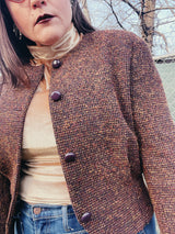 nubby cropped jacket