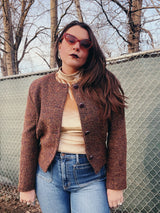 nubby cropped jacket