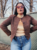 nubby cropped jacket