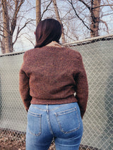 nubby cropped jacket