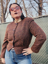 nubby cropped jacket