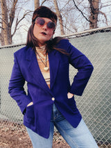purple wool blazer