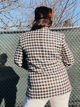 checkered blazer