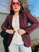 striped blazer