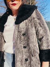 Faux Fur Pea Coat