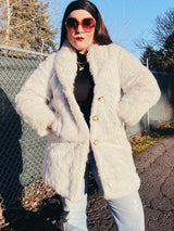 White Faux Fur Coat