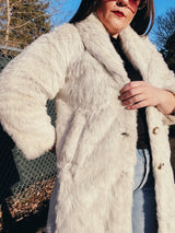 White Faux Fur Coat
