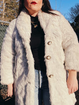 White Faux Fur Coat