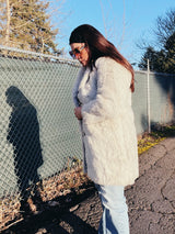 White Faux Fur Coat