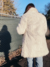 White Faux Fur Coat