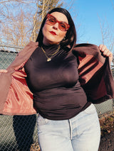 cropped swing jacket