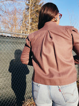 cropped swing jacket