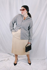 Women's or men's vintage 1970's Mr. California label long sleeve brown and white gingham print button up shirt with dagger collar and two chest pockets. Lightweight polyester material.