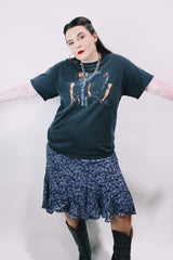 Men's or women's vintage 2003 Tennessee River, Made in USA label short sleeve black Bruce Sringsteen and the E-Street Band tour t-shirt with colored graphic and text on front and back.