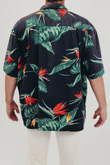 Vintage men's printed button up back