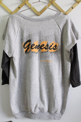 Men's or women's vintage 1983-1984 Mackler, Made in USA label long sleeve crewneck sweatshirt from Genesis Mama Tour 1983-1984.