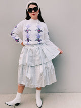 Printed Turtleneck Sweater