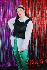 Sleeveless Beaded Top