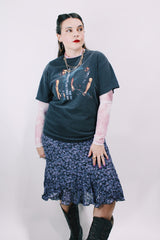 Men's or women's vintage 2003 Tennessee River, Made in USA label short sleeve black Bruce Sringsteen and the E-Street Band tour t-shirt with colored graphic and text on front and back.