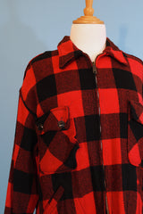 Buffalo Plaid Zip Up Shacket