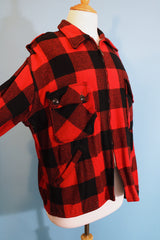 Buffalo Plaid Zip Up Shacket