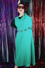 Sleeveless Sequined Midi Dress