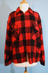 Buffalo Plaid Zip Up Shacket