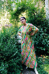 Long Sleeve Floral Printed Maxi Dress